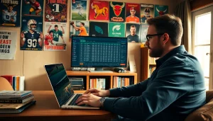 Engage with online Betting insights while analyzing odds in a cozy workspace.