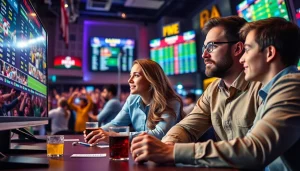 Mengamati SBOBET secara antusias dalam suasana taruhan olahraga yang dinamis.