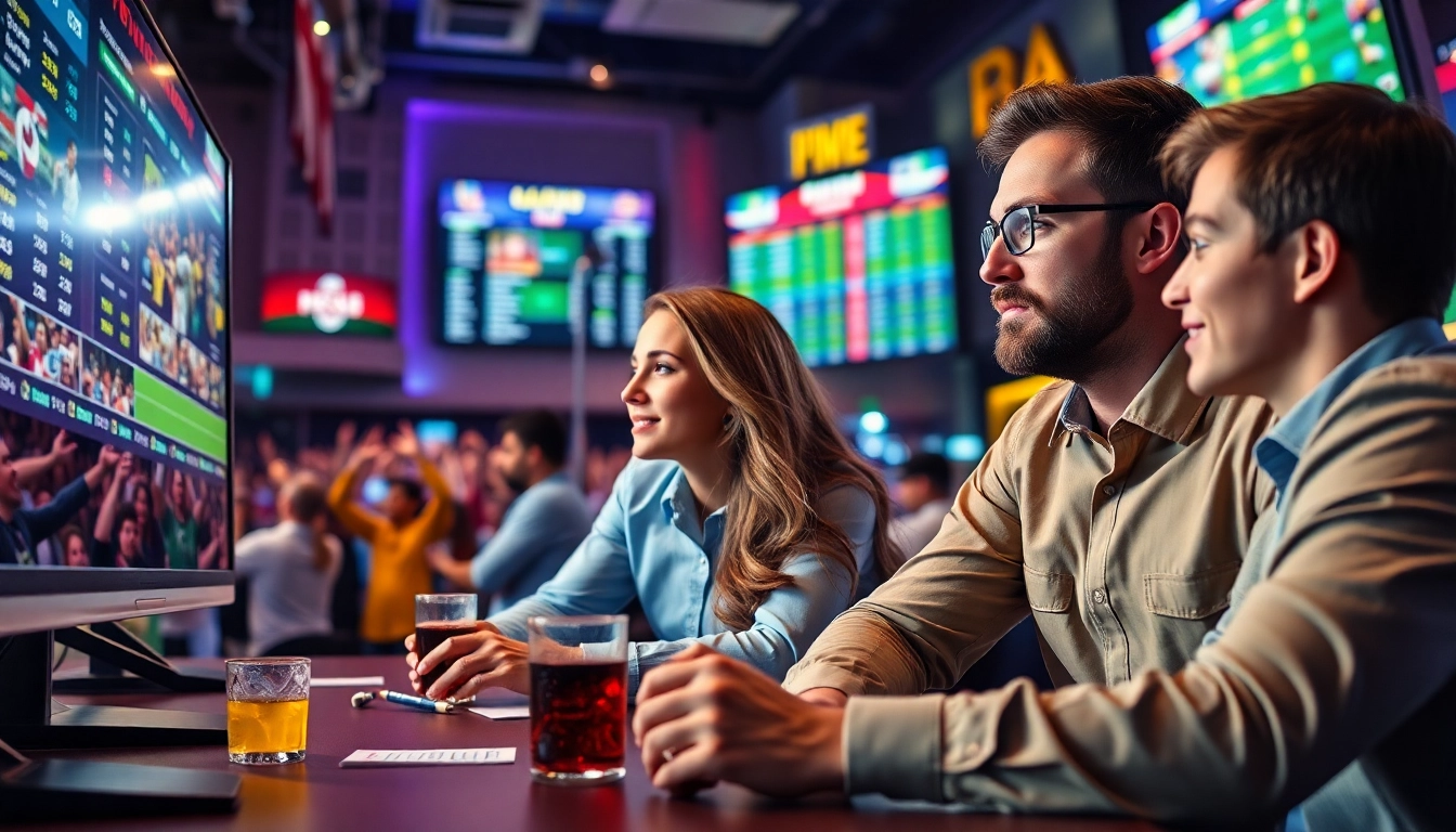 Mengamati SBOBET secara antusias dalam suasana taruhan olahraga yang dinamis.