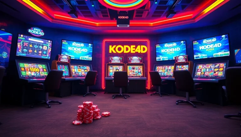 Situs kode4d gaming environment showcasing vibrant slot games and engaging user experience