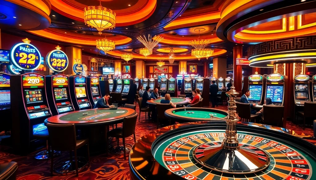 Engage in thrilling casino experiences with mm88, featuring vibrant slot machines and exciting poker tables.