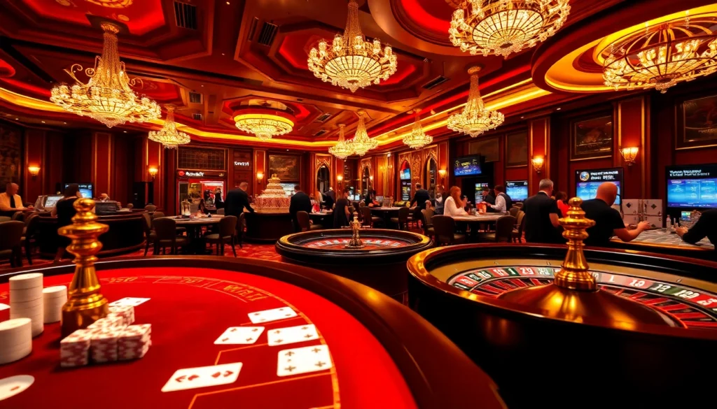 Engaging in thrilling card games at Thabet's luxurious casino environment.