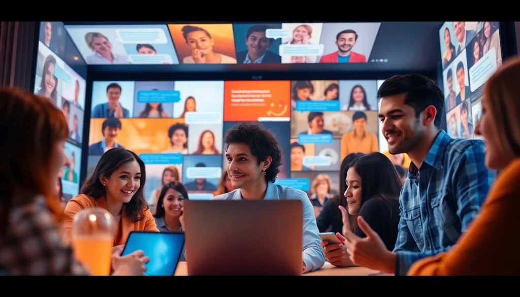 إشراك الأشخاص في شات دردشتي عبر الإنترنت من خلال التفاعل بالفيديو والنص