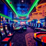 Exciting online gambling scene at https://okwin.blog/ with vibrant casino games and players celebrating wins.