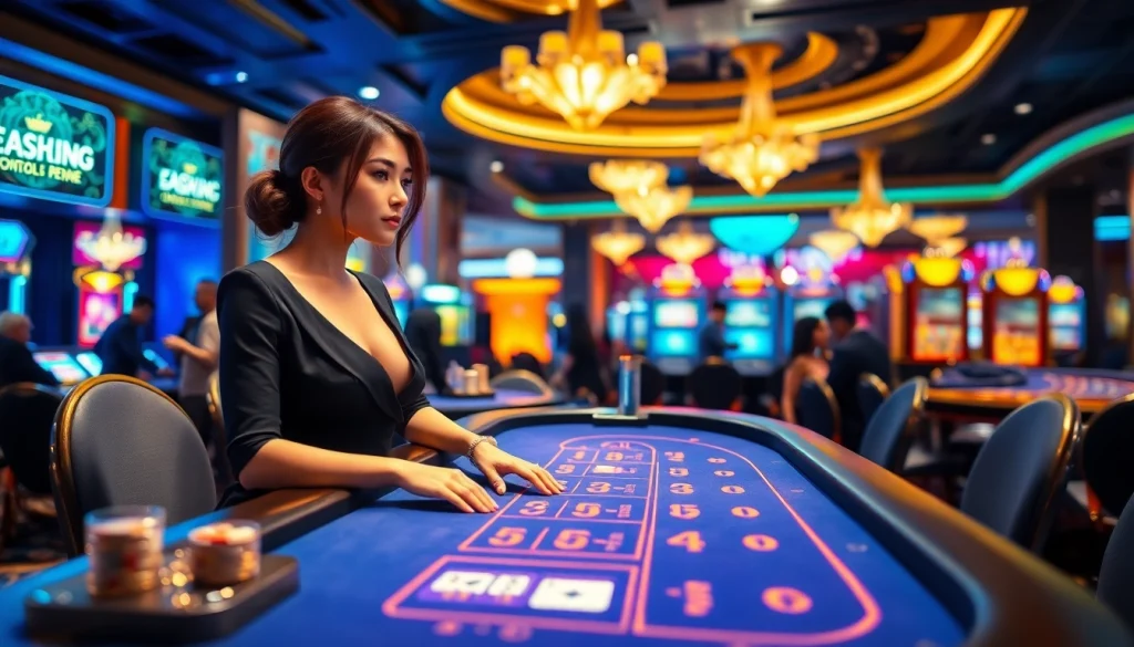 에볼루션 카지노에서 실시간 딜러와 함께하는 블랙잭 게임의 매력적인 장면입니다.