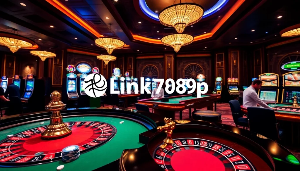 Experience the thrill of Link vào 789p with engaging casino games and vibrant table settings.
