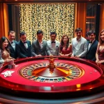 Experience the excitement of gaming at TG777, featuring luxury tables, vibrant cards, and joyful players.